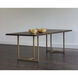 Donnelly 95 X 39.5 inch Antique Brass / Dark Mango Dining Table